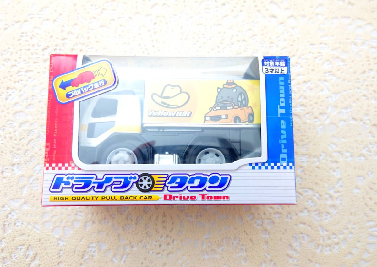 ☆新品未開封品 非売品 イエローハット ドライブタウン トミカ プルバックカー ミニカー トラック マルカ株式会社 ステッカーのおまけ付き_画像4