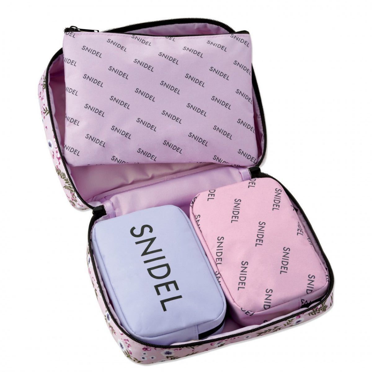 SNIDEL スナイデル 超豪華ポーチ4個セット スウィート 2019年5月号 付録 花柄 ピンク トラベル 旅行に Sweet