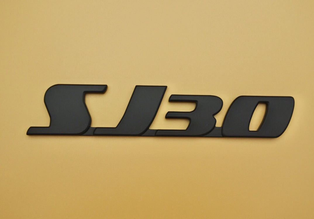 スズキ Jimny ジムニー SJ30 Handmade emblem オリジナル 手作りエンブレム (艶消しブラック)_画像1