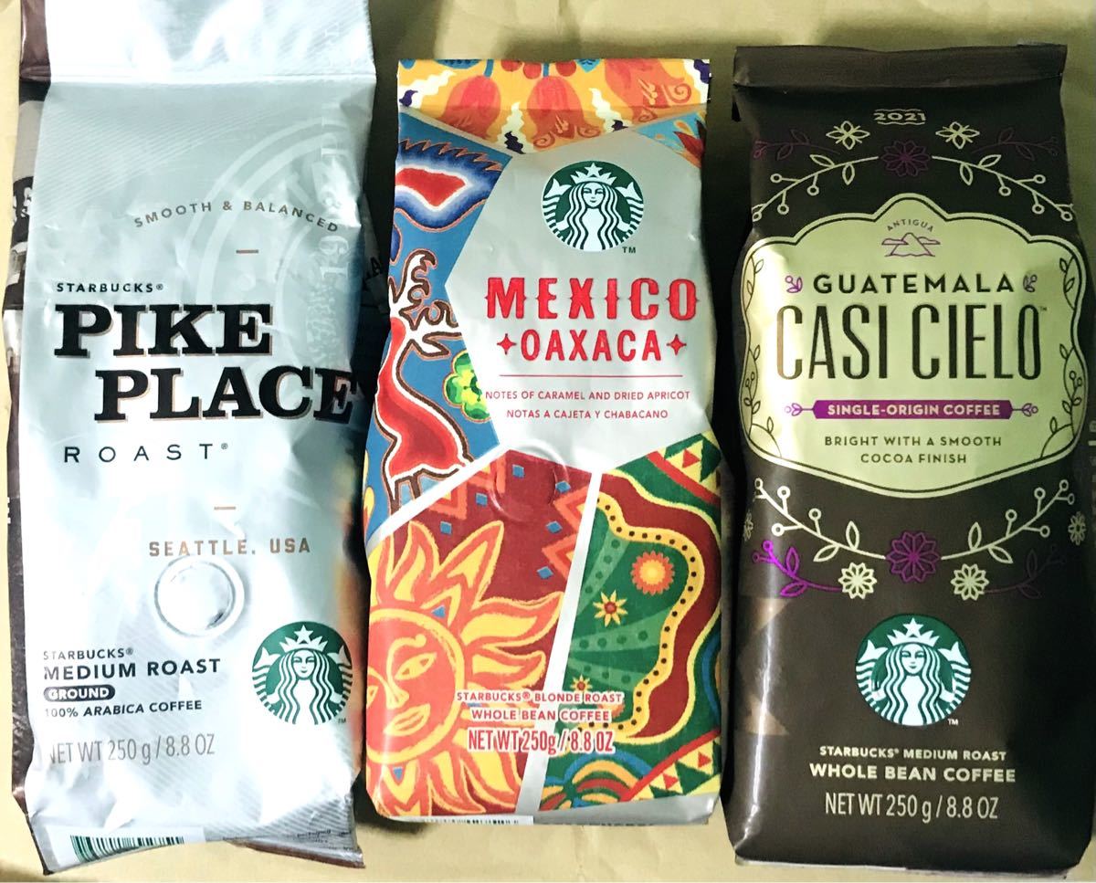 スターバックス コーヒー豆 グアテマラカシシエロ他 3点セット スターバックス コーヒー豆 グアテマラカシシエロ他 3点セット
