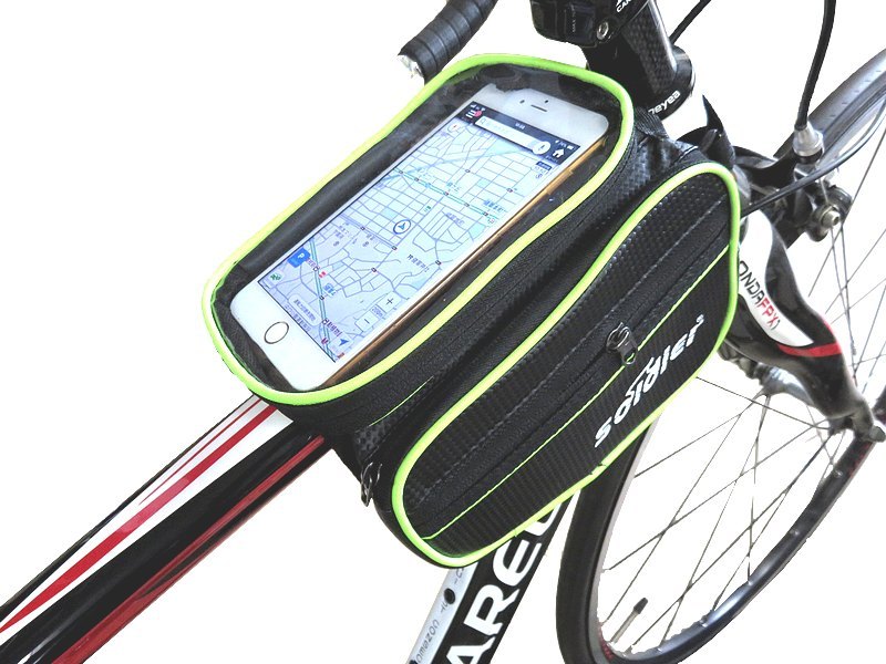  free shipping bicycle for cycle bag frame bag carbon style 5.5 -inch till correspondence smartphone case attaching 