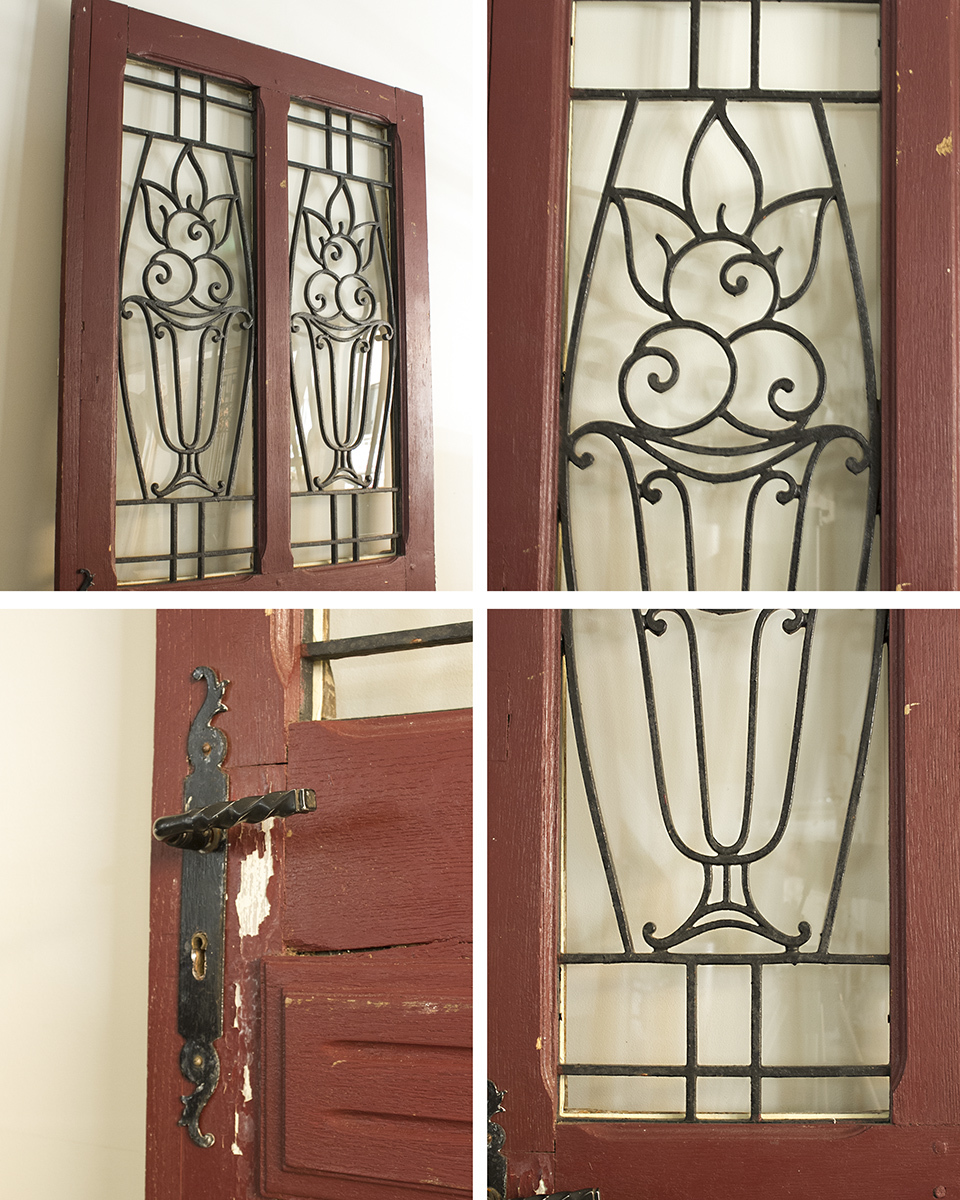 jf00855. country * France antique *bro can to French antique door iron door wood door glass door entranceway door . material door metallic material 