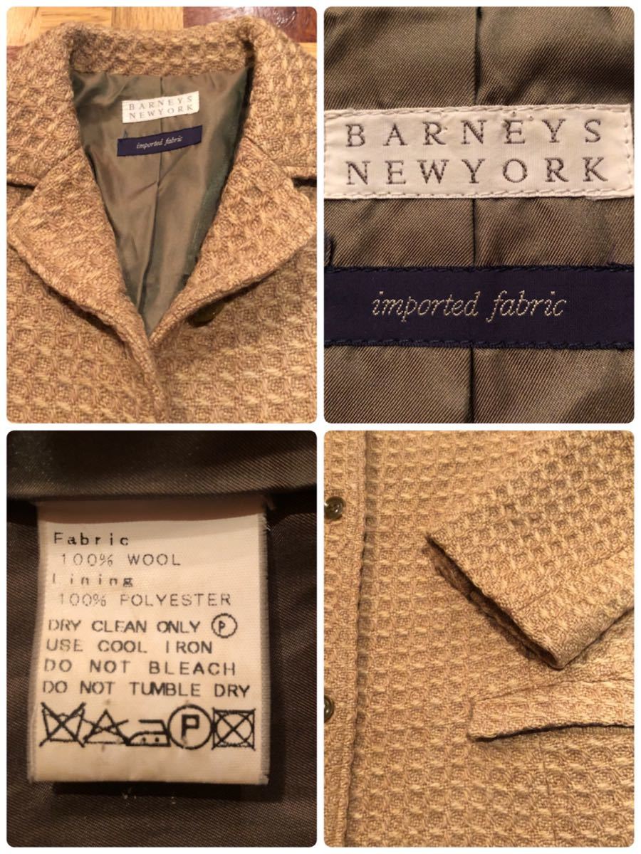  Barneys New York /BARNEYS NEWYORK/ design wool coat 