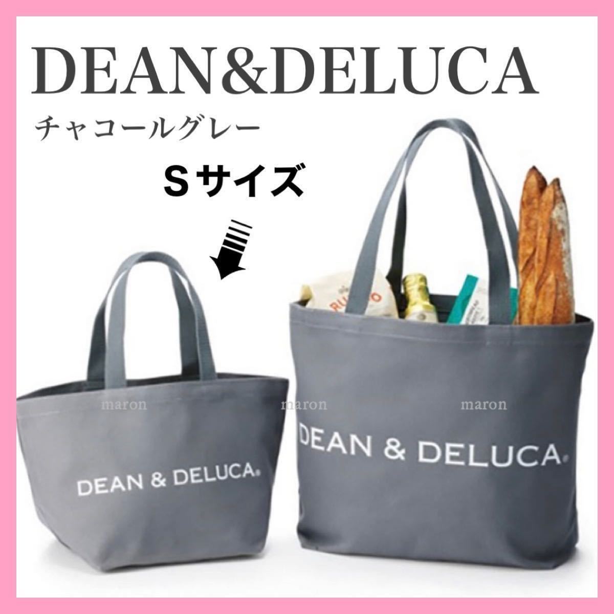 DEAN&DELUCAグレーＳサイズ トートバッグエコバッグ ショッピングバッグ