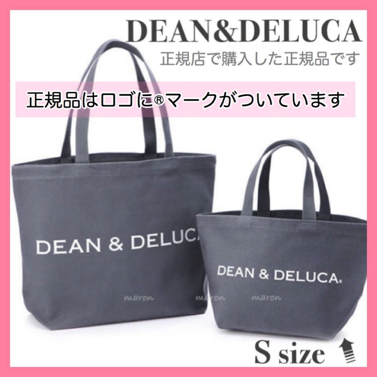 DEAN&DELUCAグレーＳサイズ トートバッグエコバッグ ショッピングバッグ