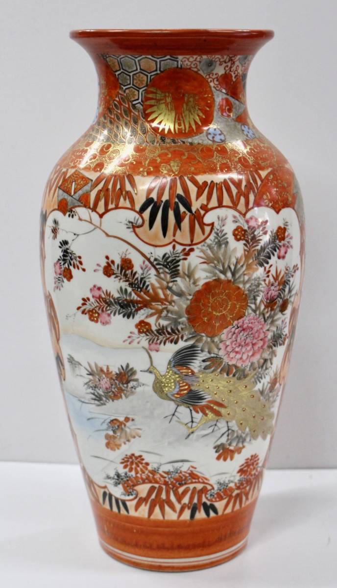九谷 花鳥文 壺 花器 工藝 www.anac-mali.org
