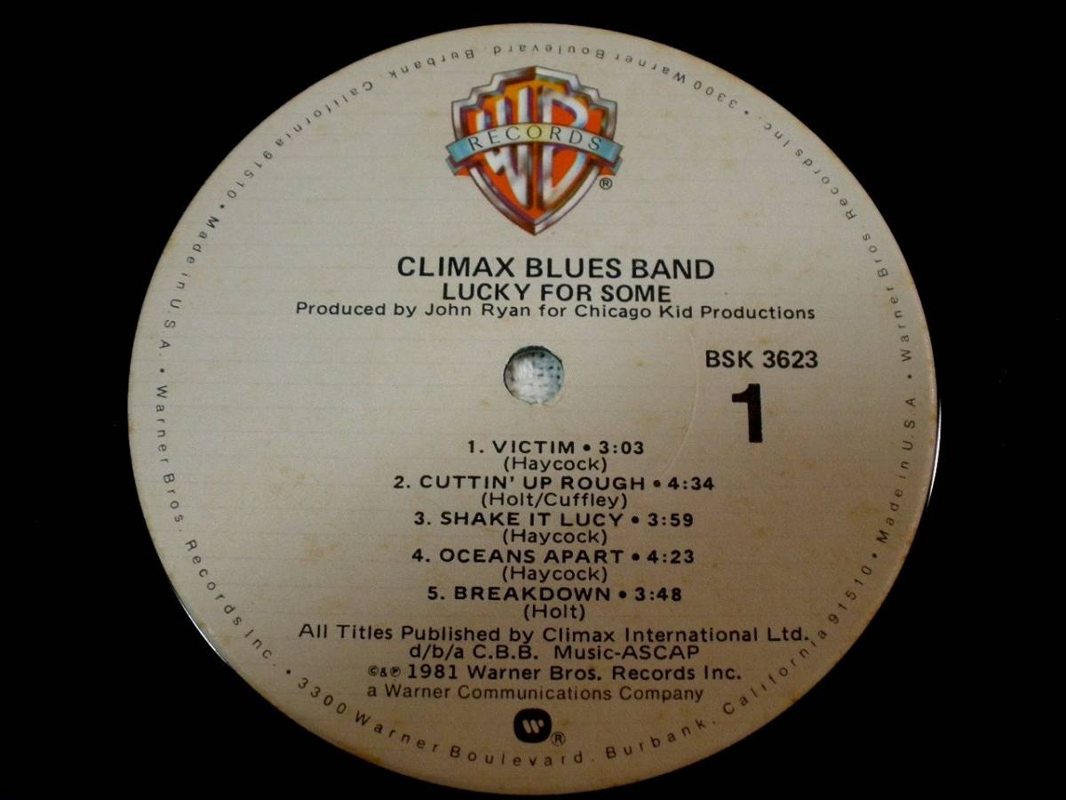 LP　Climax Blues Band　Lucky For Some　クライマックス・ブルース・バンド_画像2