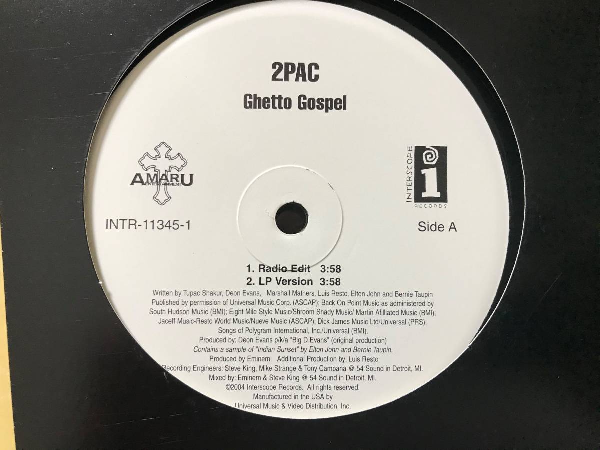 2Pac // Ghetto Gospel / USプロモ盤_画像2