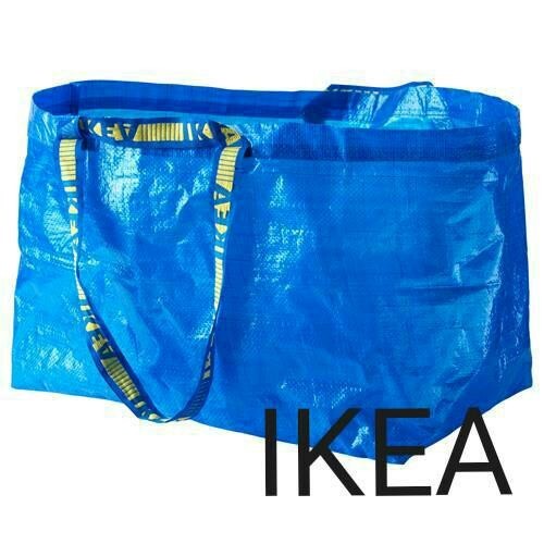 IKEAショッピングバッグ ブルーバッグ  エコバッグLサイズ1枚