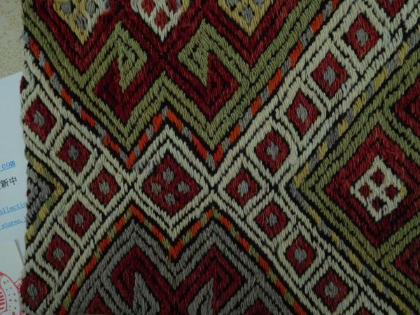 オールドキリムold kilim cushion cover　クッションカバー④no.112 ウールwool 大体 40x40cm位 手織紡ぎ　handmade ハンドメイド_画像2