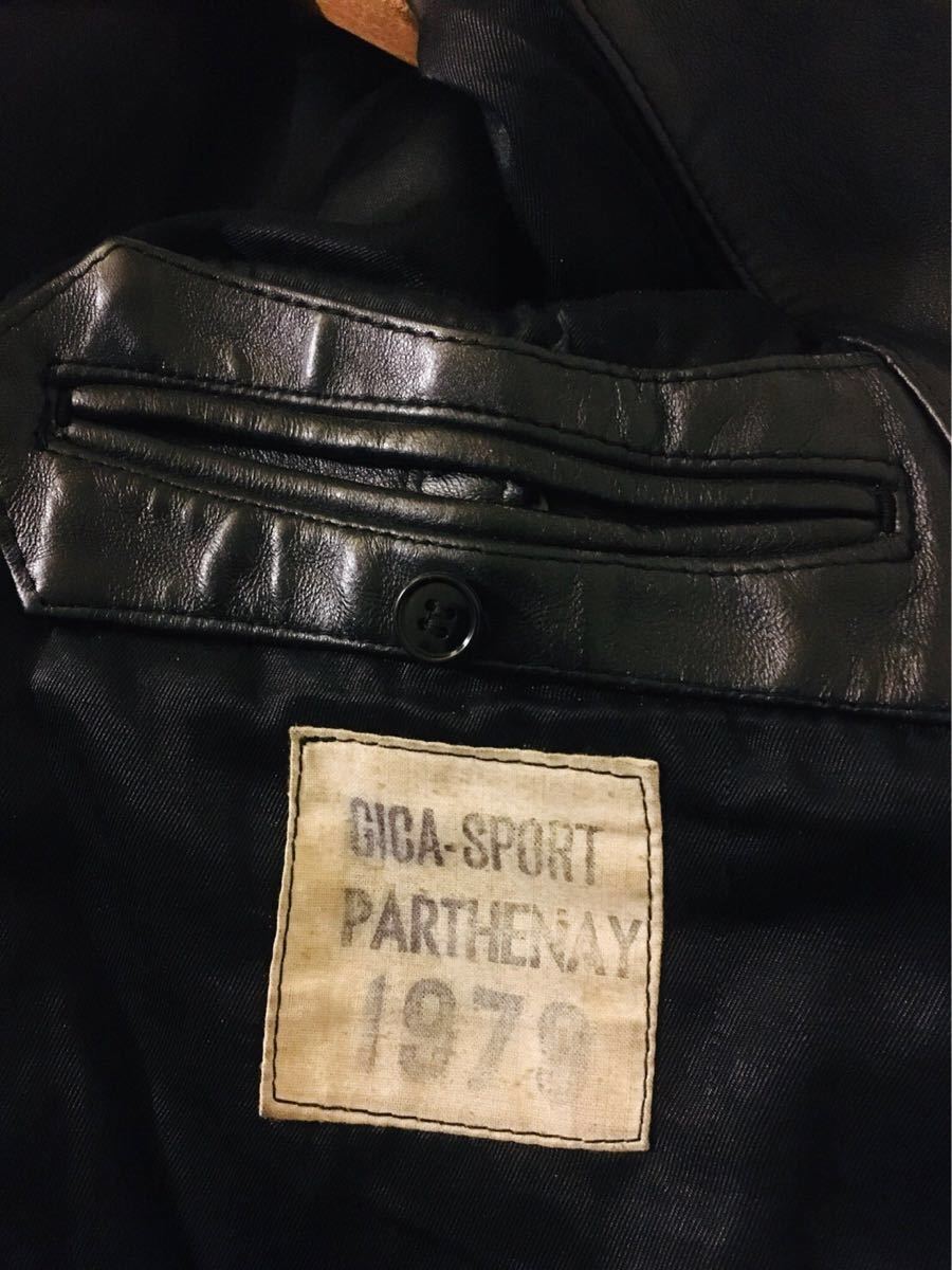 フランス軍 Mサイズ モーターサイクル レザーコート vintage フランス軍 Mサイズ モーターサイクル レザーコート vintage