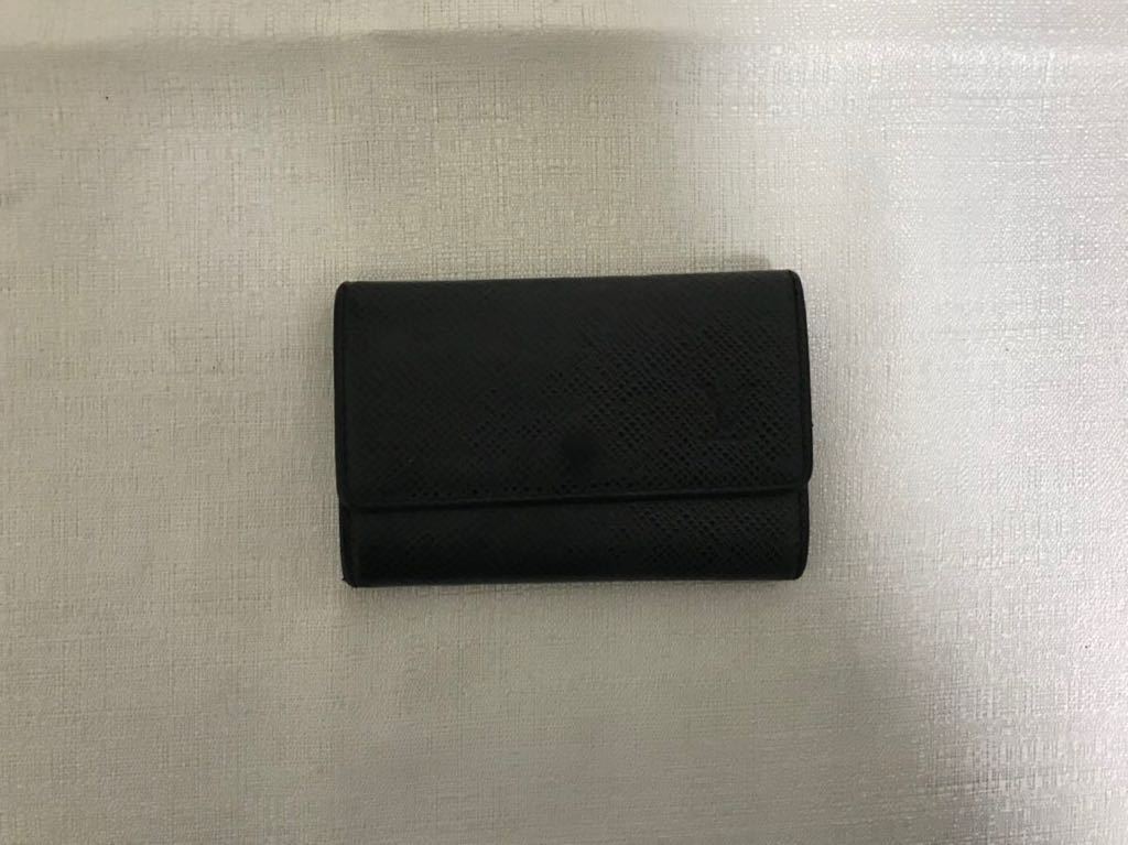 本物ルイヴィトンLOUISVUITTON本革レザータイガ6連キーケース黒