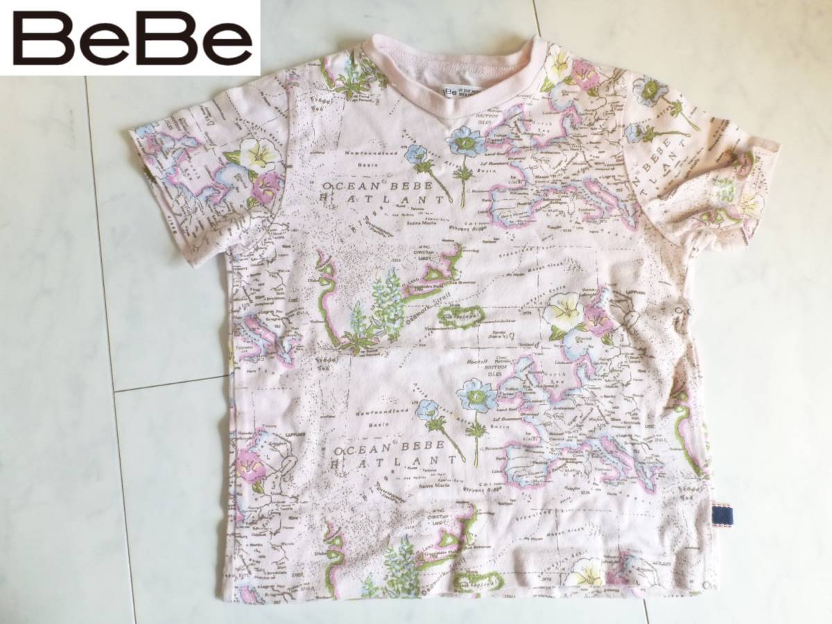 美品 BEBE　ベベ★ピンク系　半袖　Ｔシャツ　100_画像1