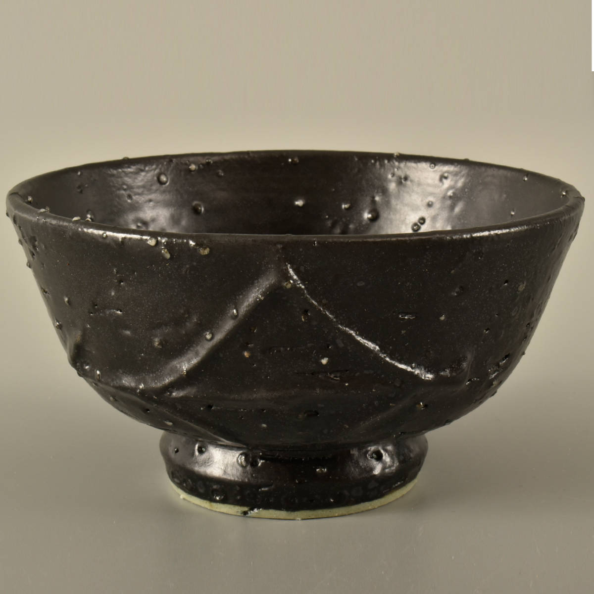 B19098 河井寛次郎 鐵薬碗 372g 茶碗 | expertenfissures.com