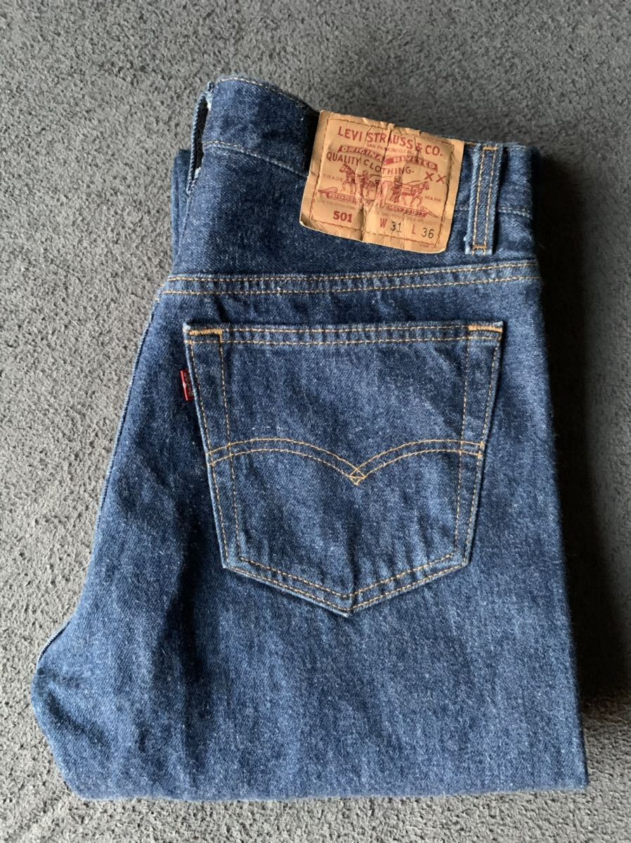 濃紺 90s 93年製 Levi's 501 W31 リーバイス vintage USA製 ビンテージ アメリカ製 505