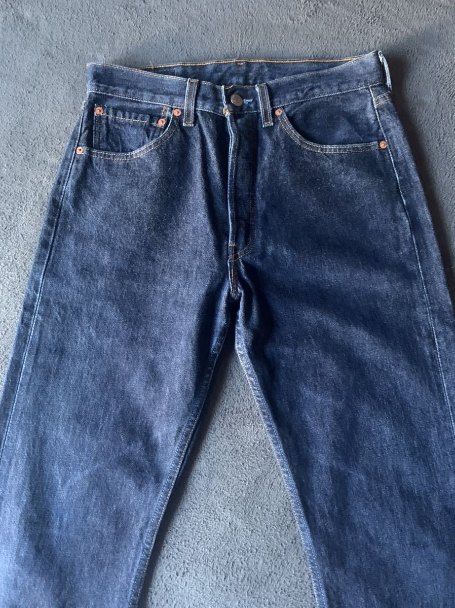 濃紺 90s W31 98年製 Levi's 501 USA製 ビンテージ vintage デニムパンツ リジット リーバイス アメリカ製_画像3