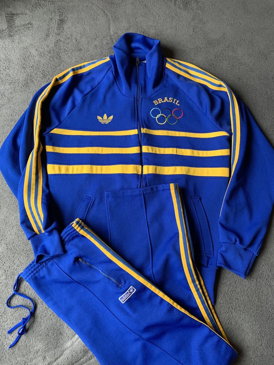 SPECIAL! 60s 70s adidas NOS джерси set up brasil. колесо модель adidas евро Descente vintage Vintage Brazil 