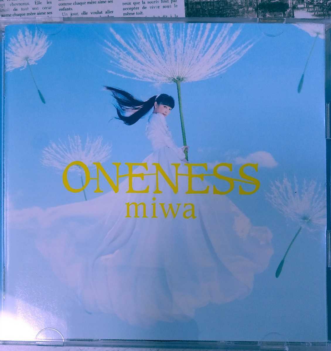 ONENESS / miwa CD 初回生産限定盤 アルバム (DVD付き)_画像2