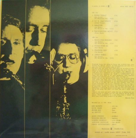 ３枚で送料無料【伊Horo】Lee Konitz/Jazz A Confronto (Peter Ind, Al Levitt, etc)_画像3