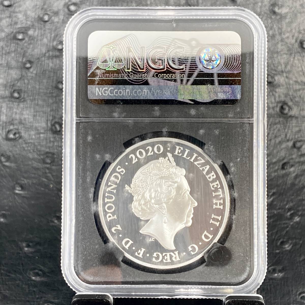 訳あり】2020年 エルトンジョン カラー銀貨 2ポンド イギリス