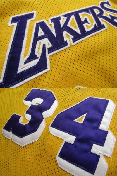 激レア！ ■良品 NBA LAKERS シャキール・オニール チャンピオン製 オーセンティック ユニフォーム ジャージ　当時物　レイカーズ シャック_画像4