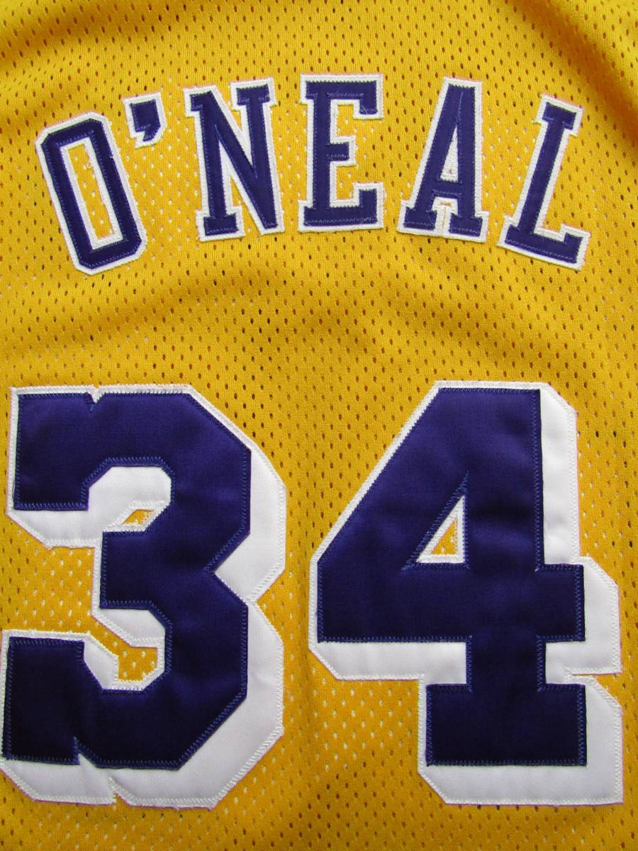 激レア！ ■良品 NBA LAKERS シャキール・オニール チャンピオン製 オーセンティック ユニフォーム ジャージ　当時物　レイカーズ シャック_画像5