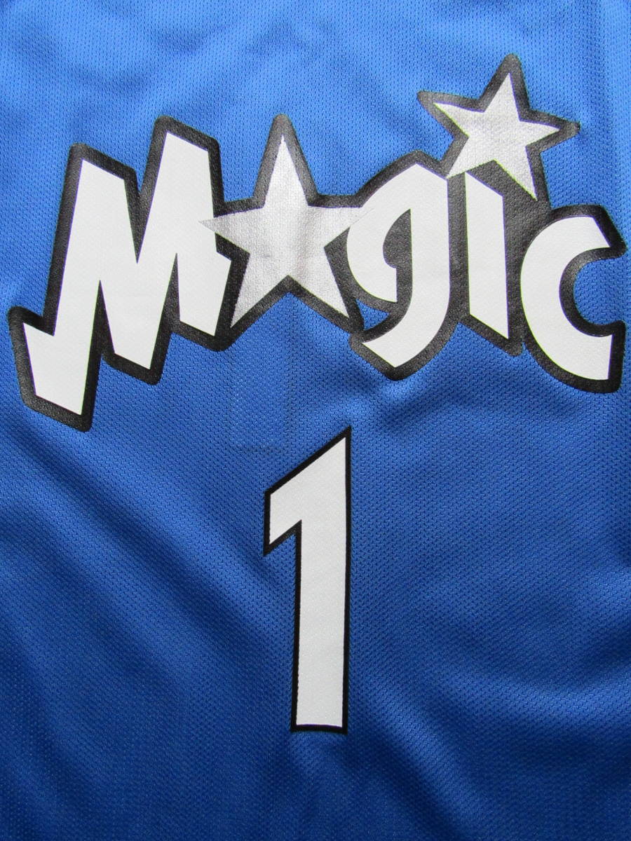 ■良品 NBA MAGIC McGRADY #1 トレイシー・マグレディ Champion チャンピオン製 ★オーランド・マジック ユニフォーム タンクトップ 当時物_画像4