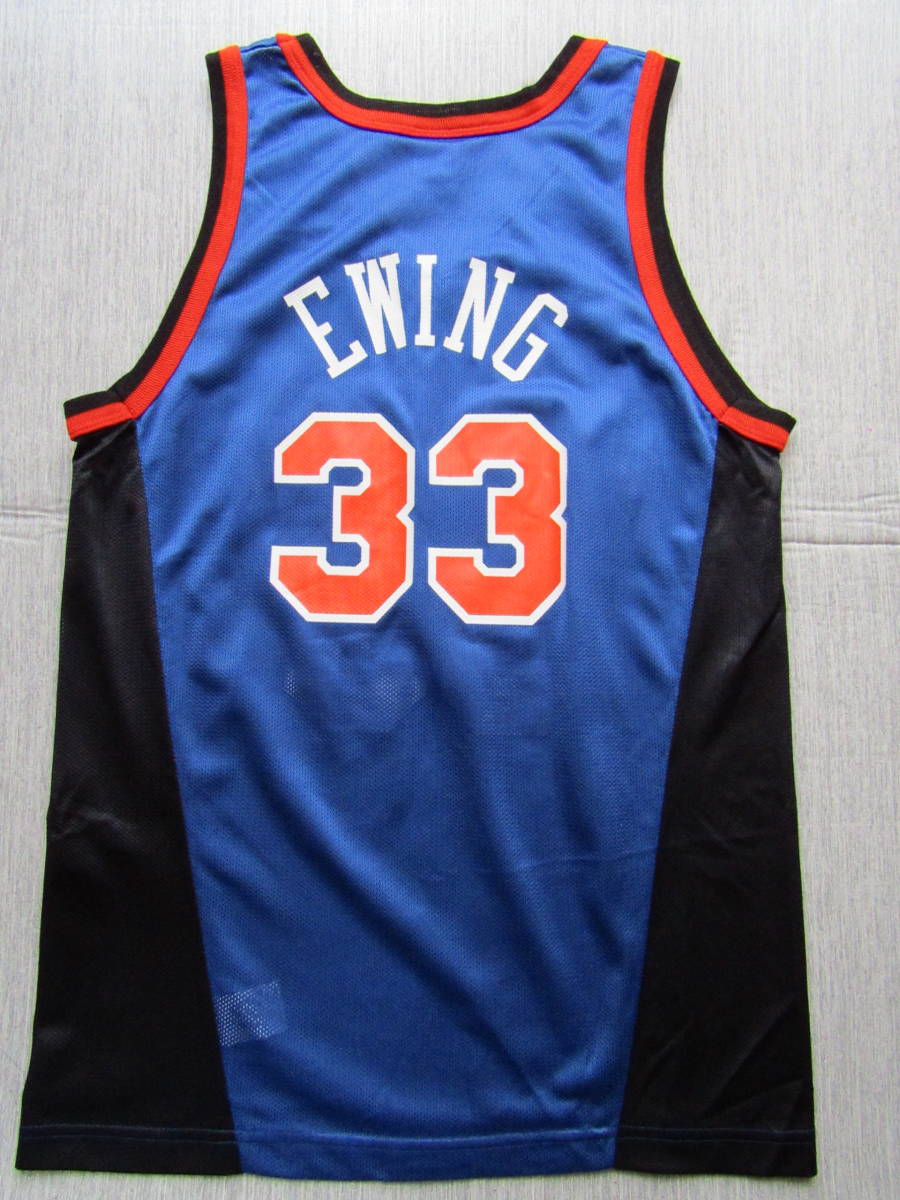 ■美品 NBA KNICKS EWING #33 パトリック・ユーイング Champion チャンピオン製 ニューヨーク・ニックス ユニフォーム　 バスケ　当時物