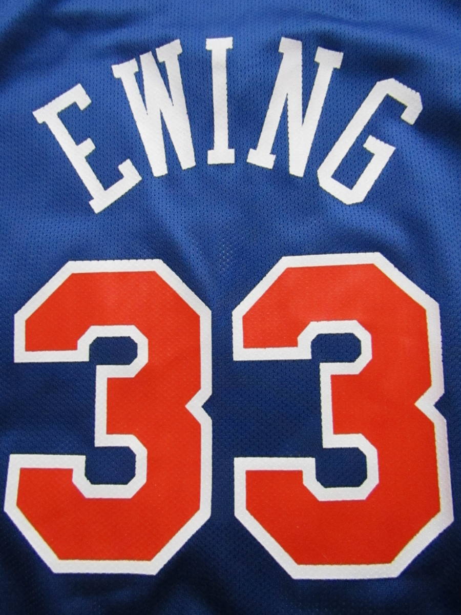 ■美品 NBA KNICKS EWING #33 パトリック・ユーイング Champion チャンピオン製 ニューヨーク・ニックス ユニフォーム　 バスケ　当時物