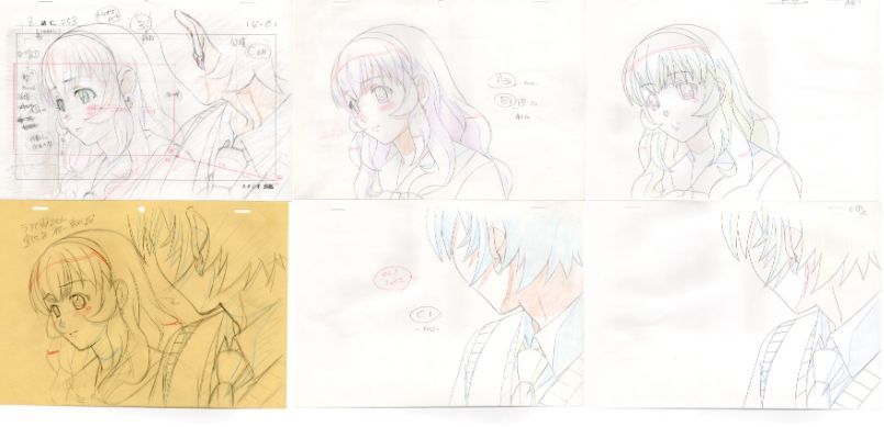 一騎当千 大量 5カット 原画セット ③ ♯ セル画 レイアウト 一騎当千 大量 5カット 原画セット ③ ♯ セル画 レイアウト