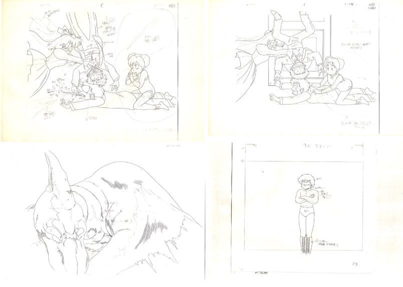 うる星やつら 167話 原画コピーセット ♯ セル画 レイアウト うる星やつら 167話 原画コピーセット ♯ セル画 レイアウト