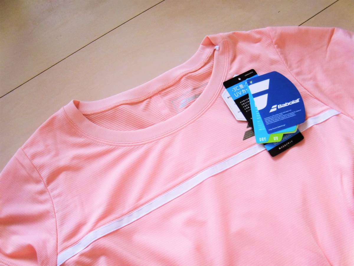 3010124 новый товар Babolat Babolat дизайн игра рубашка O розовый DRY UV Y9790
