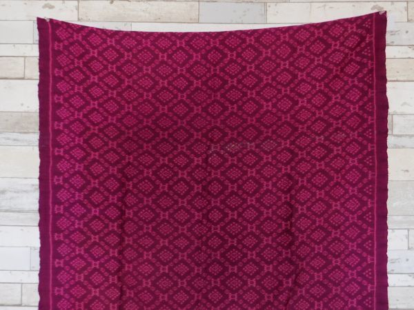 カンボジアシルクスカート生地NO.16 100X160CM オールド 絹　手織り_画像2