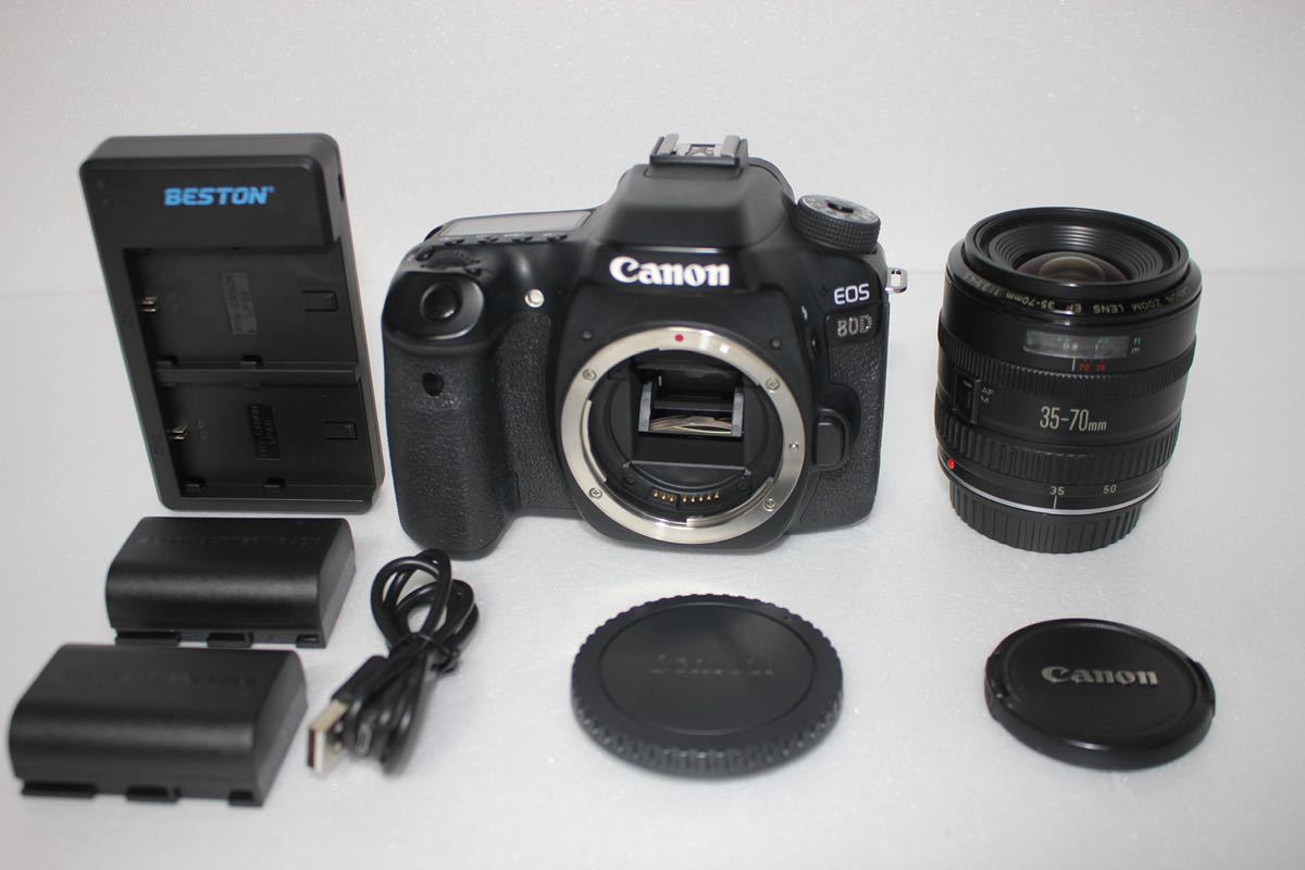 美品 Canon キヤノン EOS 80D レンズセット Canon EF38-70