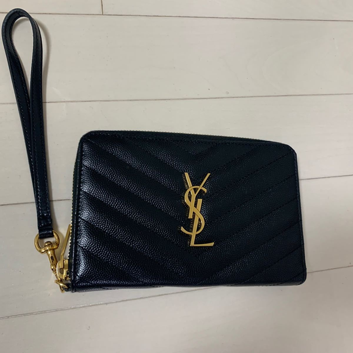 正規品】サンローラン 長財布 ラウンドファスナー 美品 希少