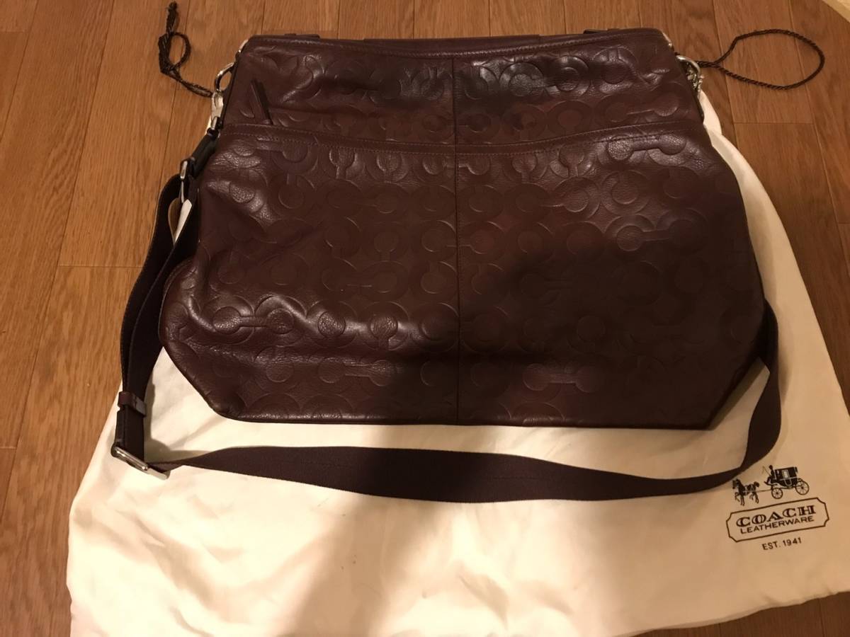 未使用品 COACH コーチ ショルダーバッグ トート 2way シグネチャー