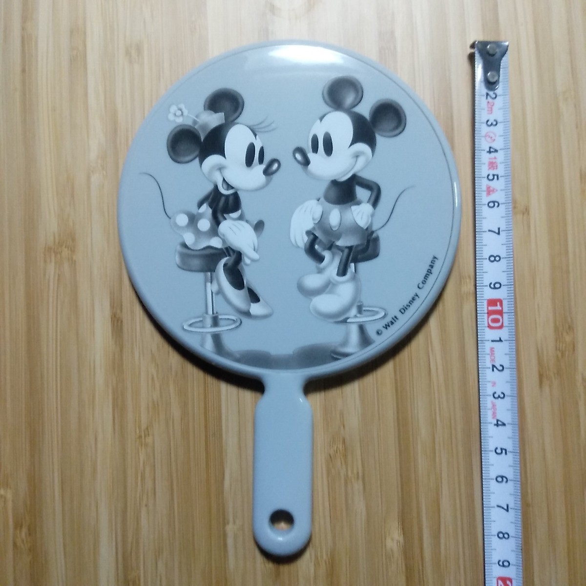 お値下げ【美品】ディズニー Disney レトロ ミッキーミニー手鏡 ミラー