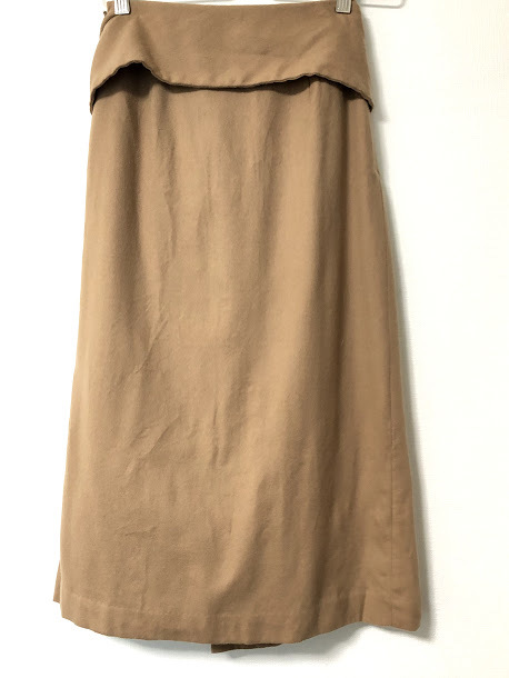 # супер-скидка #plage/p Large .# шерсть mi утечка юбка # бежевый /34# Henmi Emiri *