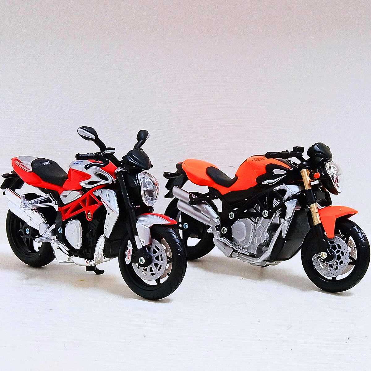 1/18 スケール ダイキャスト バイク MV AGUSTA BRUTALE S ＆ MV AGUSTA BRUTALE 1090 RR 全長約12cm 展示品 現状 状態良好 2台 まとめて_画像3