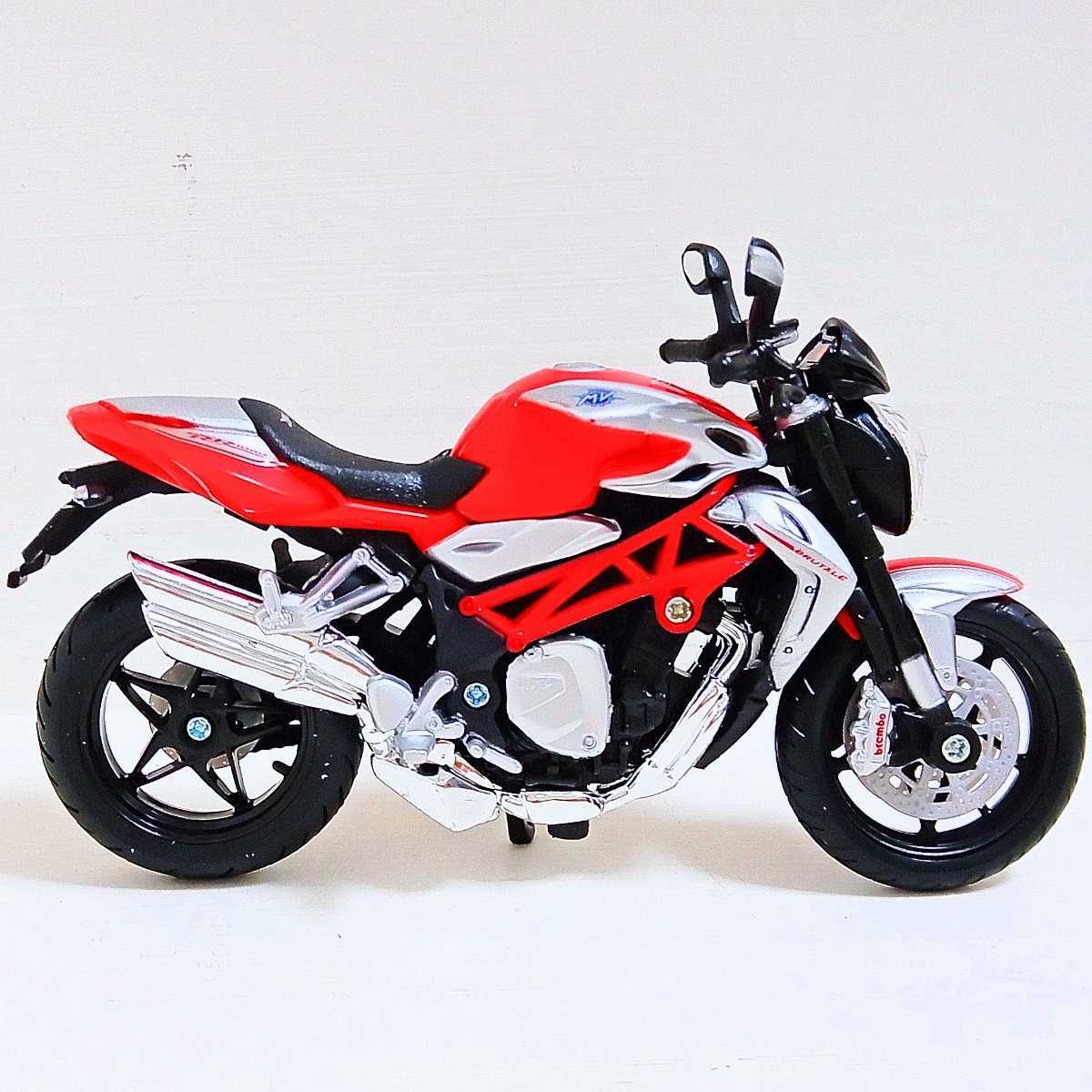 1/18 スケール ダイキャスト バイク MV AGUSTA BRUTALE S ＆ MV AGUSTA BRUTALE 1090 RR 全長約12cm 展示品 現状 状態良好 2台 まとめて_画像10