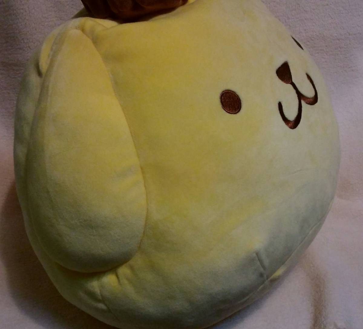 本格派ま! 希少 サンリオ ポムポムプリン お顔 クッション 花お