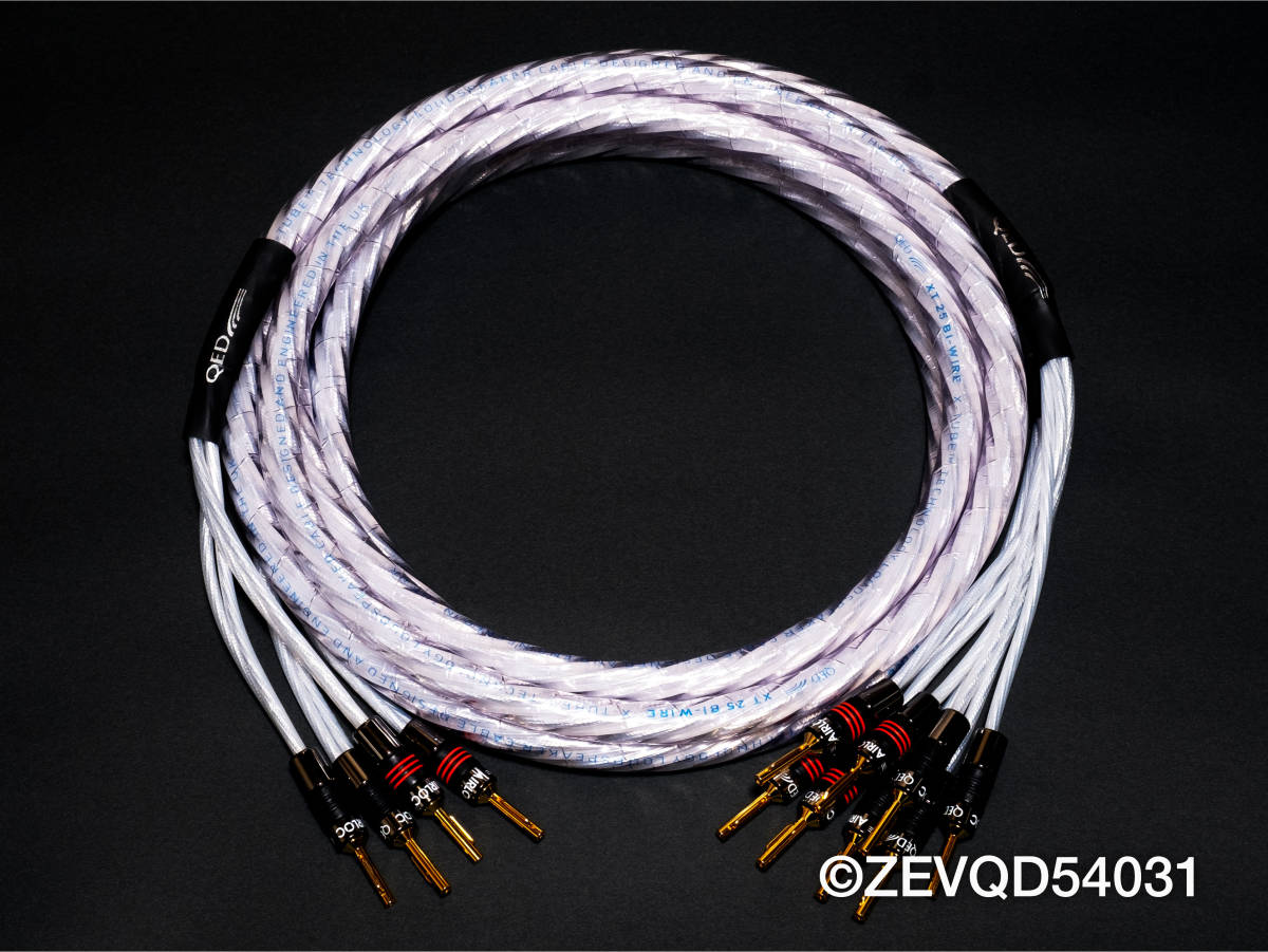 ◆新品・受注生産品◆QED XT25 Bi-Wire 5.0mペア バイワイヤ仕様