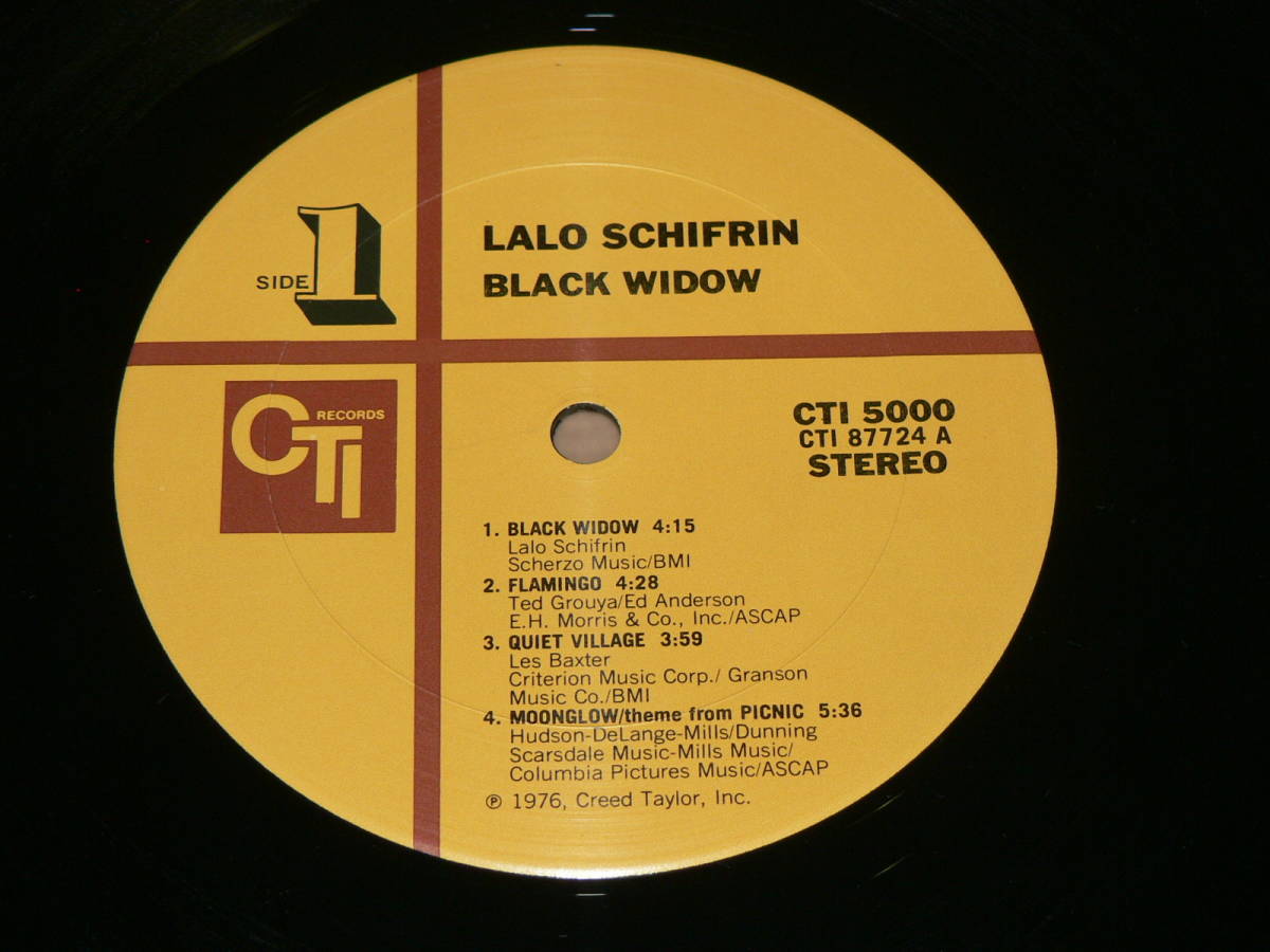 LP（米盤）／ラロ・シフリン　「BLACK　WIDOW」　’76年盤／極美盤_米盤