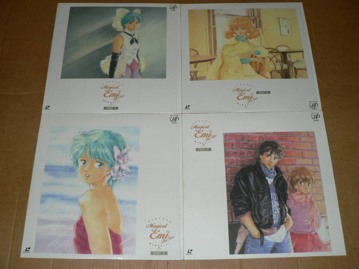 10LD box ( anime )|[ Mahou no Star Magical Emi MEMORIAL ON TV] postcard 3 sheets attaching shrink attaching *92 year Y61800| explanation document, beautiful record 