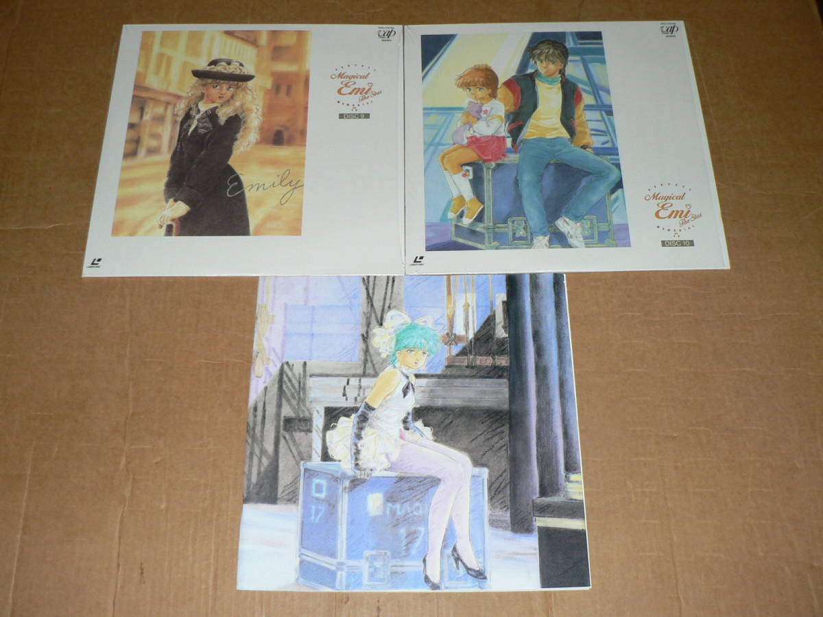 10LD box ( anime )|[ Mahou no Star Magical Emi MEMORIAL ON TV] postcard 3 sheets attaching shrink attaching *92 year Y61800| explanation document, beautiful record 