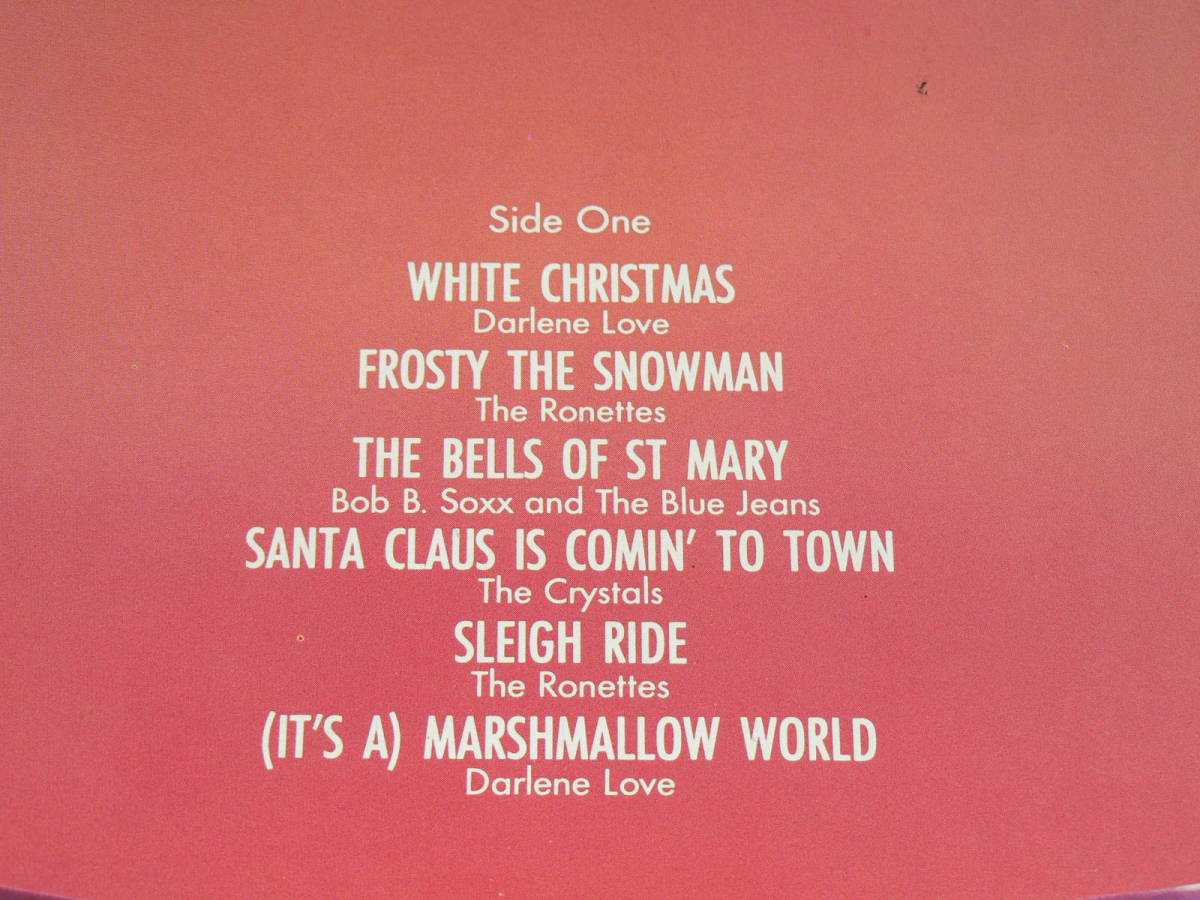 LP（英盤）／フィル・スペクター　クリスマス「PHIL　SPECTOR’S　CHRISTMAS　ALBUM」　歌：ロネッツ、クリスタルズ他　’83年盤／美盤_収録曲
