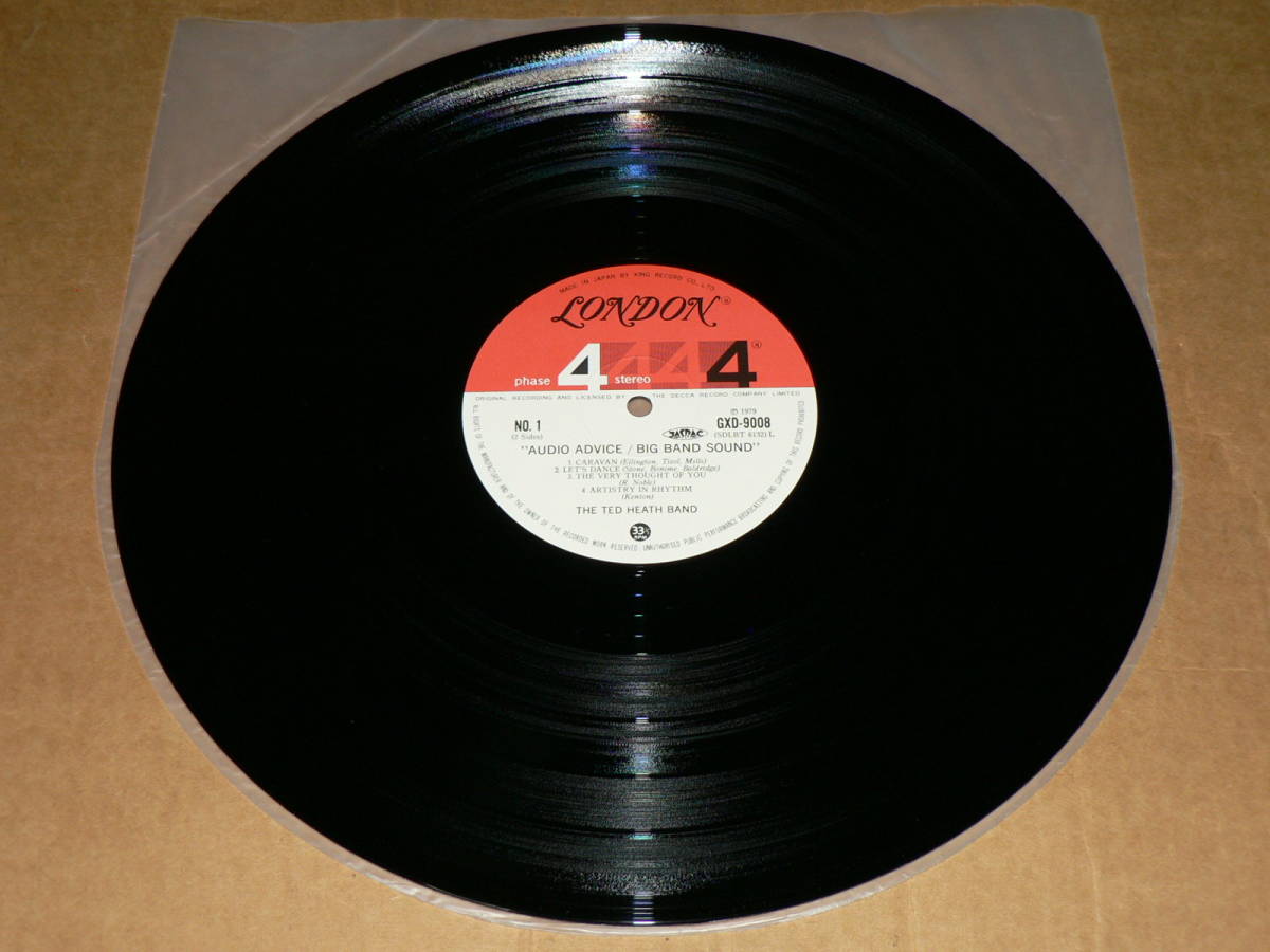 LP（高音質PHASE4盤/オーディオチェック）／オーディオ・アドヴァイス　「ビッグ・バンド・サウンド」　’79年盤／帯付き、極美盤、美再生_両面極美盤、A面再生良好