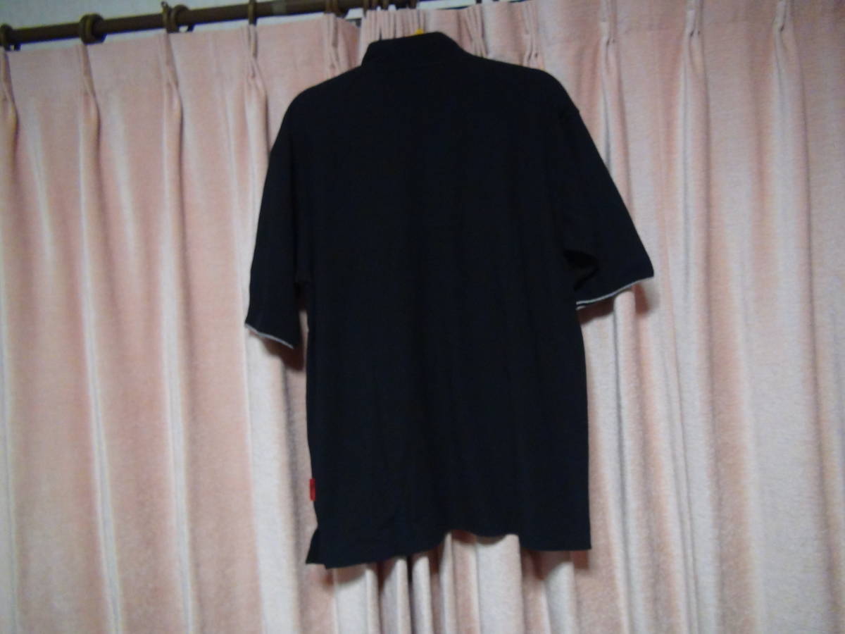 odysseyのポロシャツ（L)ブラック日本製！。_画像5