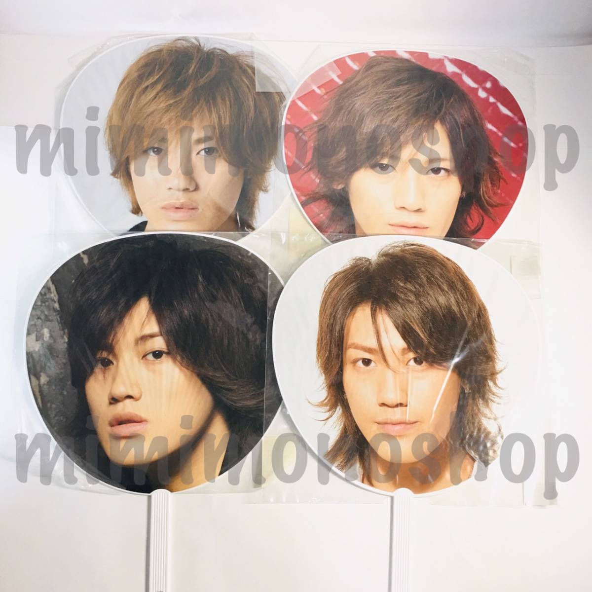 ◆即決★KAT-TUN 時代 赤西仁【 ジャンボ うちわ 4本 セット 】福袋 まとめて / 公式 グッズ / LIVE TOUR 2010 　カウコン 2007-2008_画像2