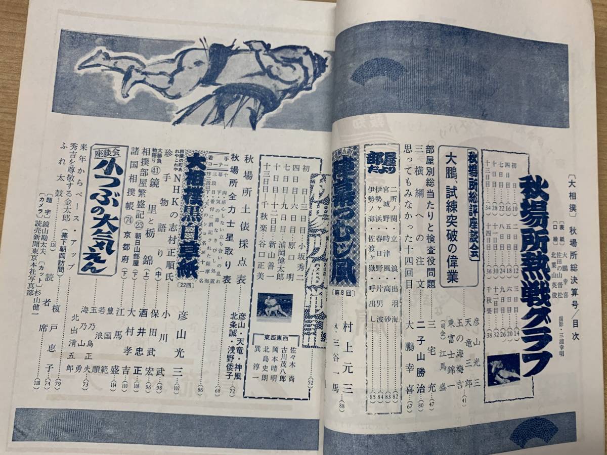 h415 大相撲 1964年10月号 昭和39年場所総決算号 読売新聞社 2Ha2_画像5